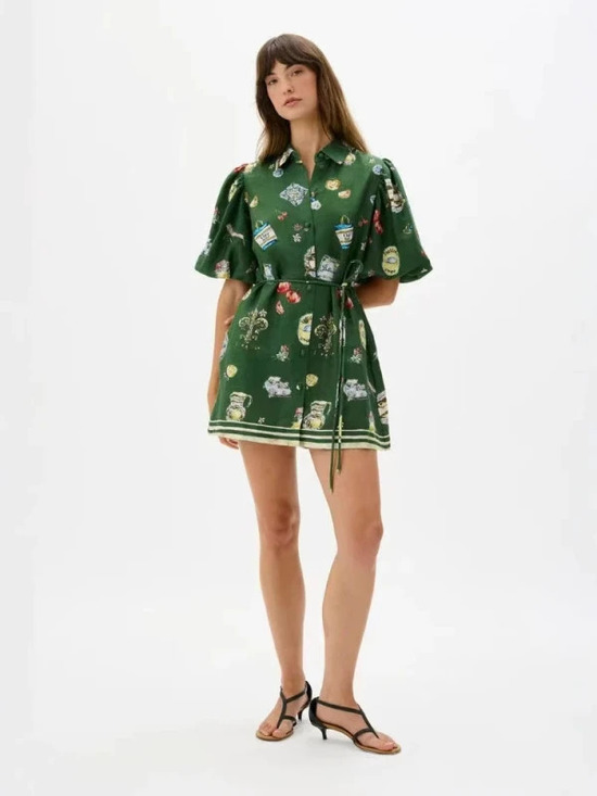 Dresses & Skirts - ZARA New Linen Shirt Cardigan Casual Elegant Versatile Dress